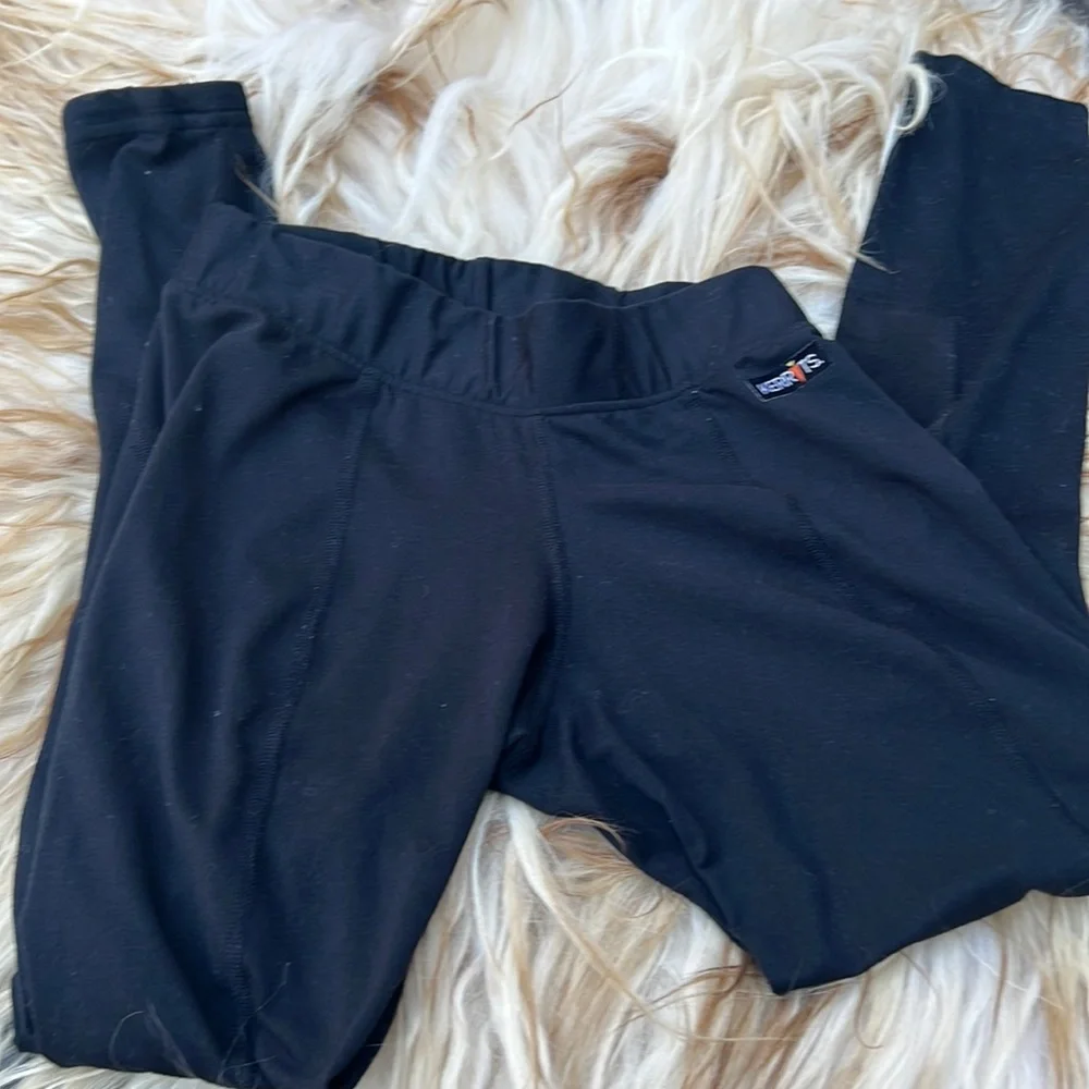 Kerrits horse riding knit  tights soft and stretchy  elastic and knee grips sz M - Picture 2 of 7